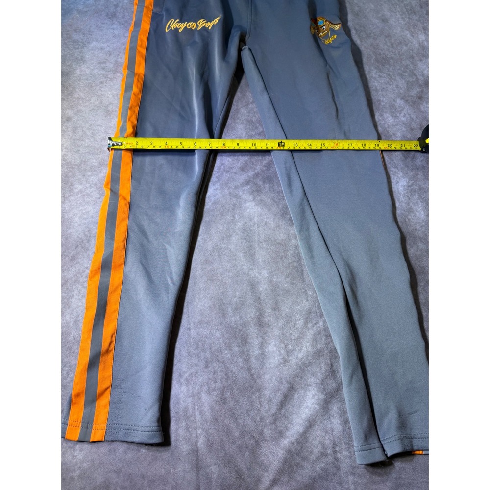 Rebel Minds Clayco Boys Track Pants Gray Orange Reflective Stripe Mens Large - Picture 4 of 7
